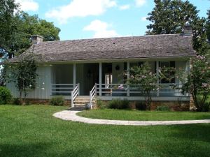 This is the birthplace of Lyndon Johnson, on the ranch near the Texas White House and the Johnson Family Cemetery. It is part of the parks services also.